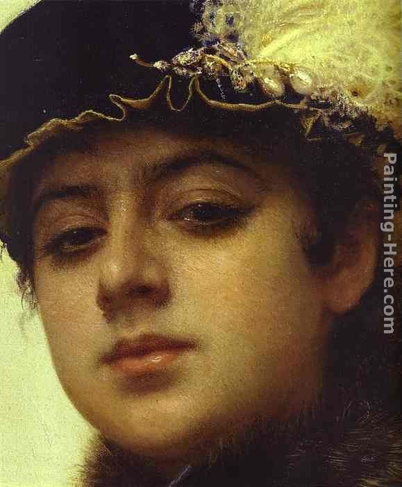 Ivan Nikolaevich Kramskoy Portrait of a Woman [detail]